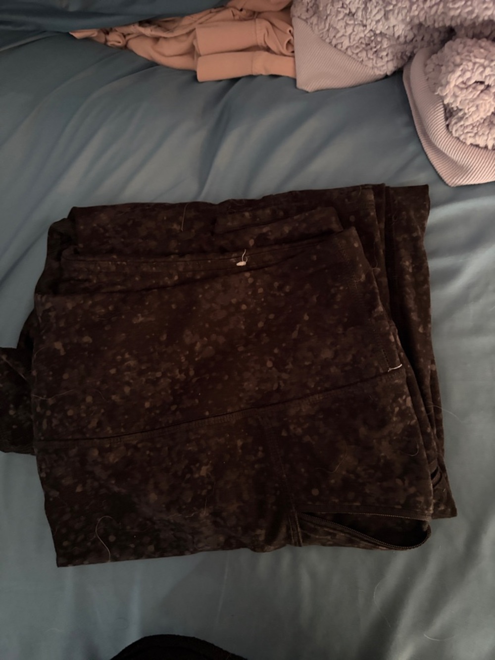Black Speckled Leggings with pockets - Soft Stretch Activewear